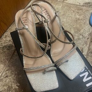 INC International Concepts Arti Strappy Stiletto Heels Sandals 9.5M